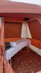 Tenda dedicata alla spa durante il trekking sul Sentiero Inca Imperiale