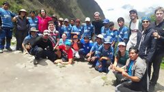 Il nostro gruppo che termina il trekking